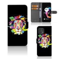 Motorola Edge 20 Lite Leuk Hoesje Lion Color