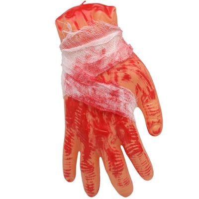 Halloween/horror nep afgehakte lichaamsdelen - bebloede hand - 22 x 10 cm - decoraties Halloween/horror nep afgehakte lichaamsdelen - bebloede hand - 22 x 10 cm - decoraties