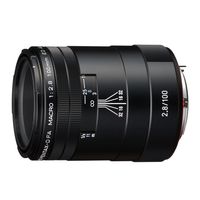 Pentax HD DFA 100mm f/2.8 Macro K-mount objectief Zwart