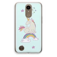 Regenboog eenhoorn: LG K10 (2017) Transparant Hoesje