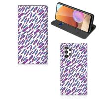 Samsung Galaxy A32 4G | A32 5G Enterprise Editie | Hoesje met Magneet | Feathers Color