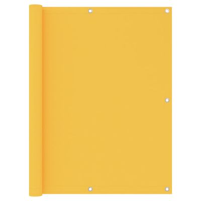 VidaXL Balkonscherm 120x300 cm oxford stof geel
