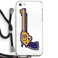 Pew Pew Pew: iPhone 5 / 5S / SE Transparant Hoesje met koord