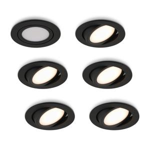 LED-inbouwspot Opaco zwart 5W dimbaar IP54