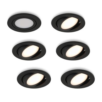 LED-inbouwspot Opaco zwart 5W dimbaar IP54
