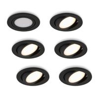 LED-inbouwspot Opaco zwart 5W dimbaar IP54