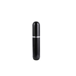 Luxe Mini Parfum Flesje - Navulbaar - 5 ml - Reisflesje - Parfumverstuiver - Glanzend Zwart