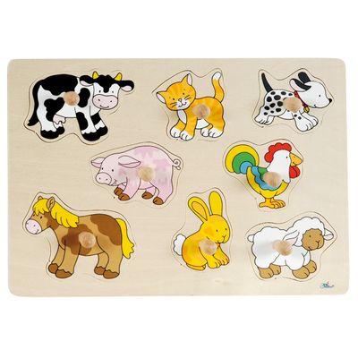 Goki noppenpuzzel dieren