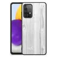 Samsung Galaxy A72 (5G/4G) Houten Print Telefoonhoesje White Wood