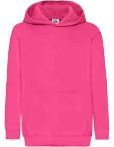 Fruit Of The Loom F421NK Kids´ Classic Hooded Sweat - Fuchsia - 140