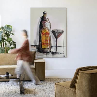 Urban Cotton Wandkleed 'Friday Night' 110 x 145cm in Frame - black