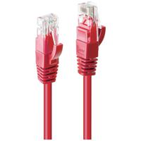 LINDY 48040 RJ45 Netwerkkabel, patchkabel CAT 6 U/UTP 30.00 m Rood 1 stuk(s) - thumbnail