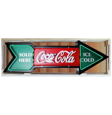 Coca-Cola Pijl Neon Verlichting XL 153 x 51 cm - Rood, Groen, Wit