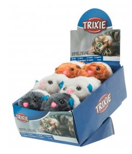 TRIXIE BUNGELSPEELTJE ASSORTI 8 CM 12 ST