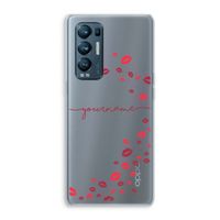 Kusjes: Oppo Find X3 Neo Transparant Hoesje