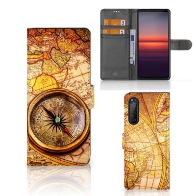 Sony Xperia 5II | Flip Cover | Kompas | Portemonnee hoesje