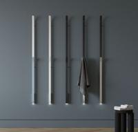 Instamat Elektrische handdoekradiator serie Arc 170 cm 34W soft wit - soft zwart