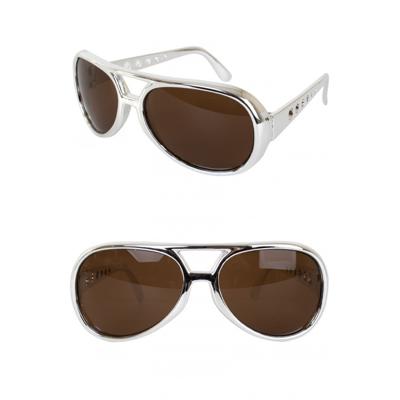 Elvis Presley thema zonnebril - The King - Verkleed brillen - volwassenen - kunststof Elvis Presley thema zonnebril - The King - Verkleed brillen - volwassenen - kunststof