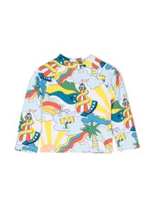 Stella McCartney Kids t-shirt à imprimé graphique - Bleu