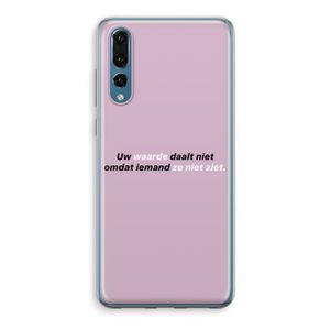 uw waarde daalt niet: Huawei P20 Pro Transparant Hoesje