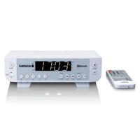 LENCO KCR-100WH - FM Keukenradio met Bluetooth®, LED-verlichting en timer - Wit