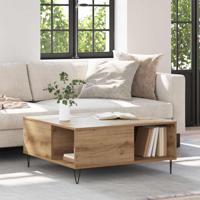 Salontafel artisanaal eikenkleurig 80 x 80 x 36.5 cm
