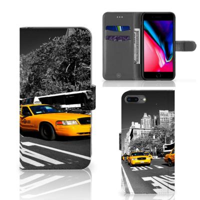 Apple iPhone 7 Plus | 8 Plus | Flip Cover | New York Taxi