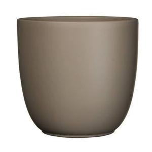 Mica Decorations Plantenpot - taupe - keramiek - 22 x 20 cm