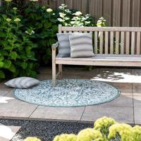 Buitenkleed Brunello Groen Patroon Ø 160 Cm Dekbed Discounter - Dekbed-Discounter.nl
