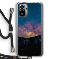 Travel to space: Xiaomi Redmi Note 10S Transparant Hoesje met koord
