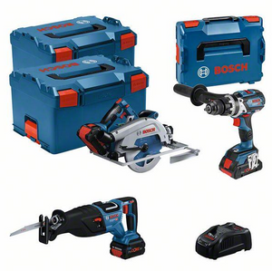 Bosch Blauw 3-delige Combopack | GSB 18V-110 C + GKS 18V-68 GC + GSA 18V-28 in L-Boxx - 0615990N38