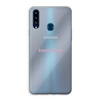 kwetsbaar: Samsung Galaxy A20s Transparant Hoesje