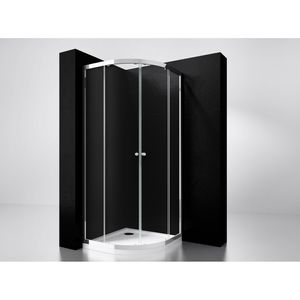 Best-Design "Project" 1/4 Ronde Douchecabine 80x80x190cm Glas 5mm Aluminium Profiel