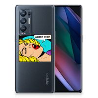 OPPO Find X3 Neo Silicone Back Cover Popart Oh Yes