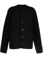 Isabel Benenato cardigan à boutonnière - Noir