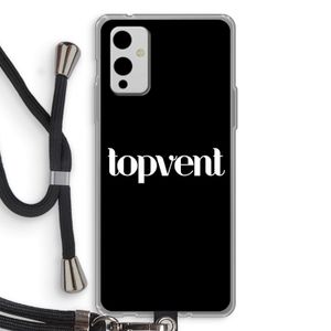 Topvent Zwart: OnePlus 9 Transparant Hoesje met koord