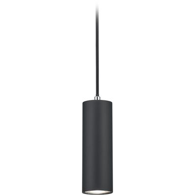 LED Railverlichting - Hanglamp - Trion Dual Monla - 2 Fase - GU10 Fitting - Rond - Mat Zwart - Aluminium