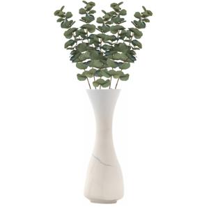 Chaks Kunsttak Eucalyptus - 5x - 69 cm - kunst zijdebloemen - kunstplant - met knoppen