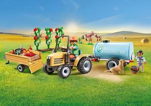 PLAYMOBIL Country - Tractor met aanhanger en watertank Constructiespeelgoed