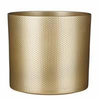 Mica Decorations Era Bloempot - 28x28x26 cm - Keramiek - Goud