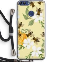 No flowers without bees: Huawei P Smart (2018) Transparant Hoesje met koord