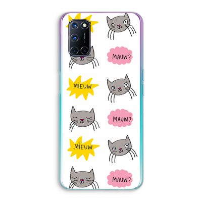 Meow: Oppo A52 Transparant Hoesje