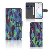 Samsung Galaxy Note 10 | Book Case | Abstract Green Blue