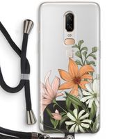 Floral bouquet: OnePlus 6 Transparant Hoesje met koord