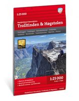 Wandelkaart Hoyfjellskart Romsdalen: Trolltinden - Høgstolen | Noorweg