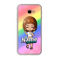 Chibi Maker vrouw: Samsung Galaxy J4 Plus Transparant Hoesje
