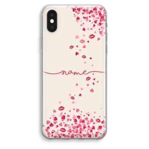 Hartjes en kusjes: iPhone XS Max Transparant Hoesje