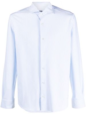 Fedeli chemise boutonnée à manches longues - Bleu