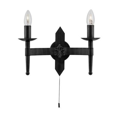 Searchlight Kasteel wandlampjeCartwheel II - 2422-2BK