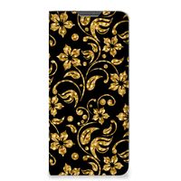 Xiaomi Redmi Note 11 Pro Smart Cover Gouden Bloemen